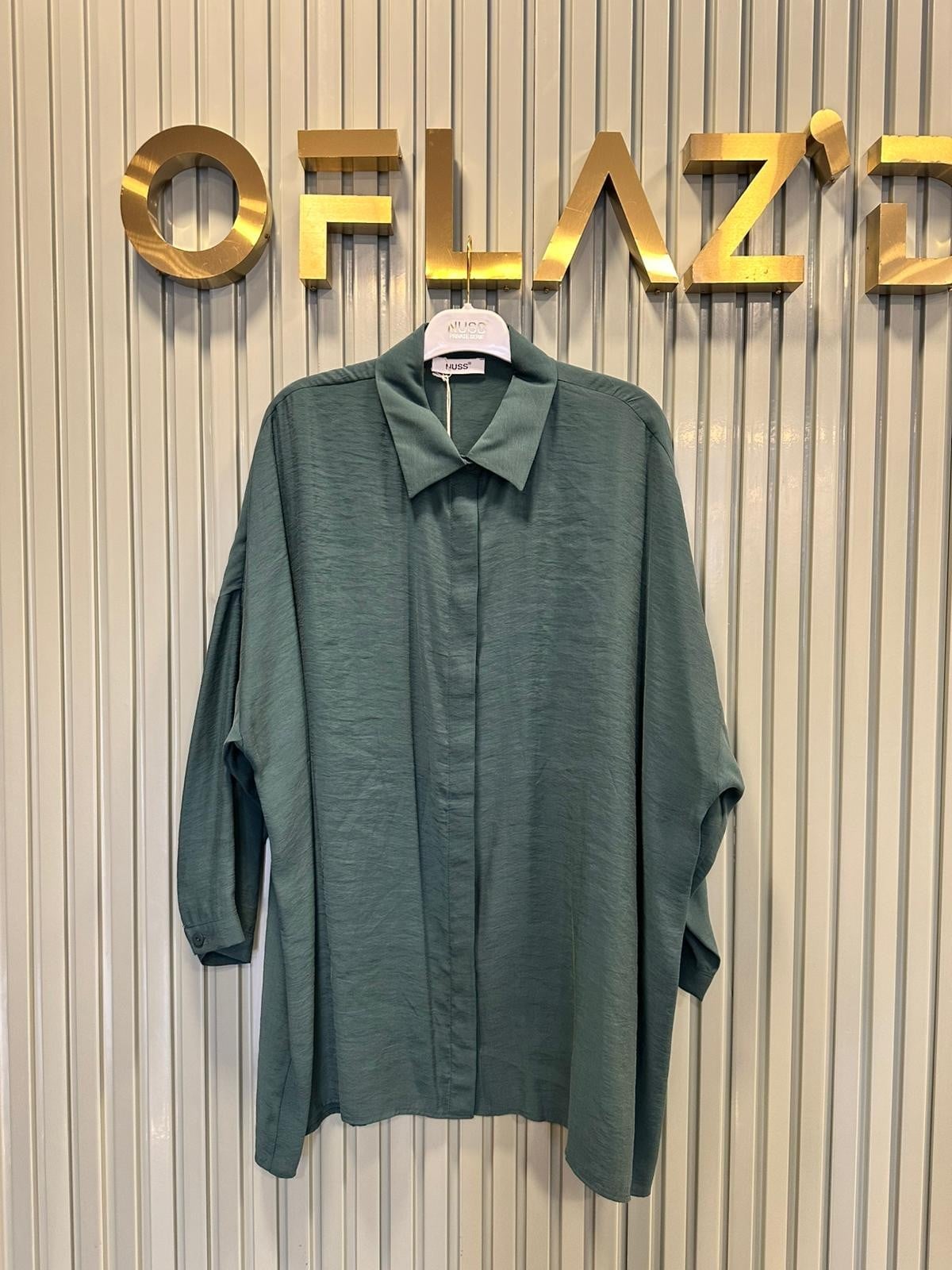 Nuss Oversize Düğmeli Gömlek Jungle 26Y 3001