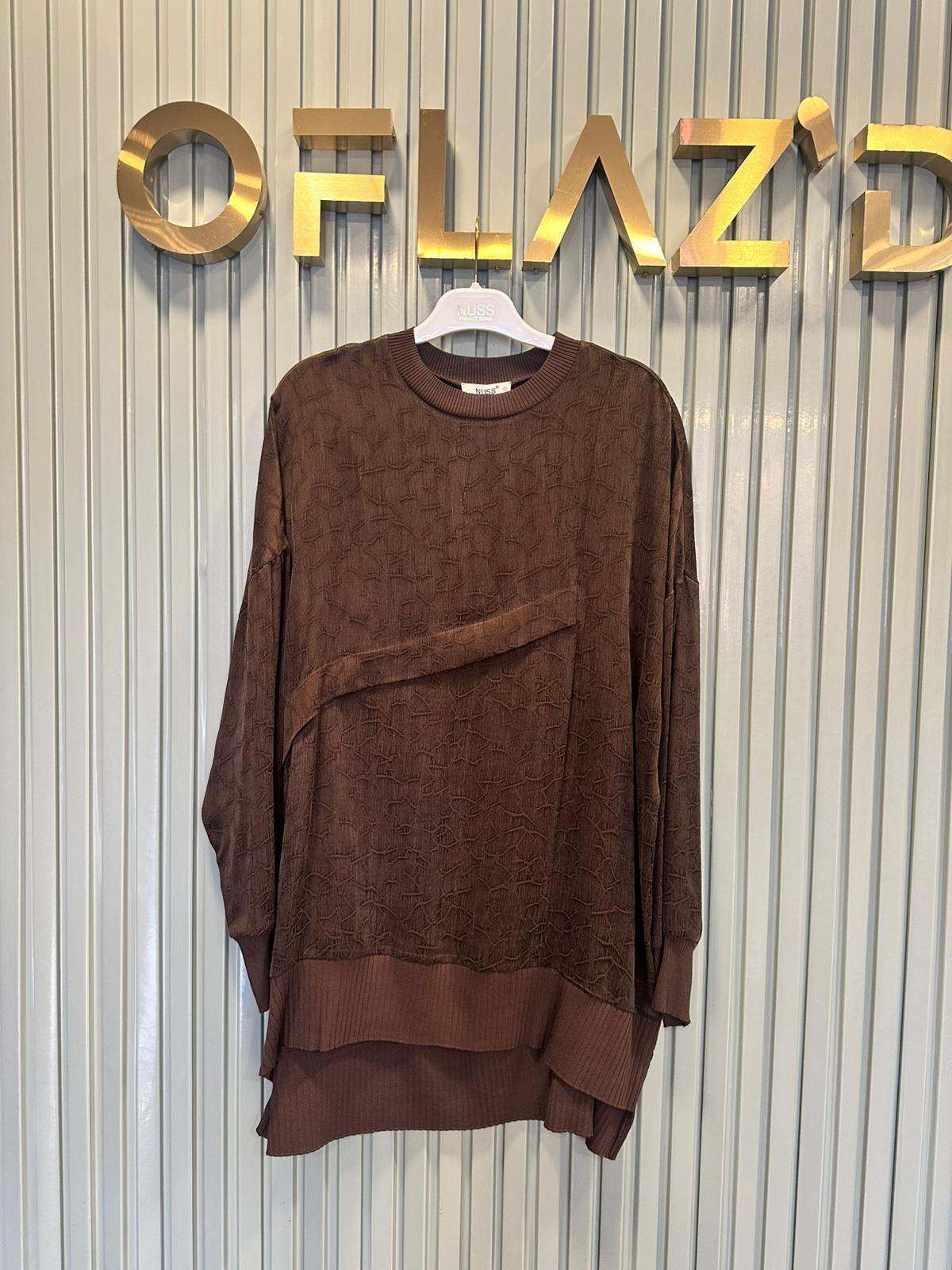 Nuss Qupra Tunik Kahverengi 26K 3003