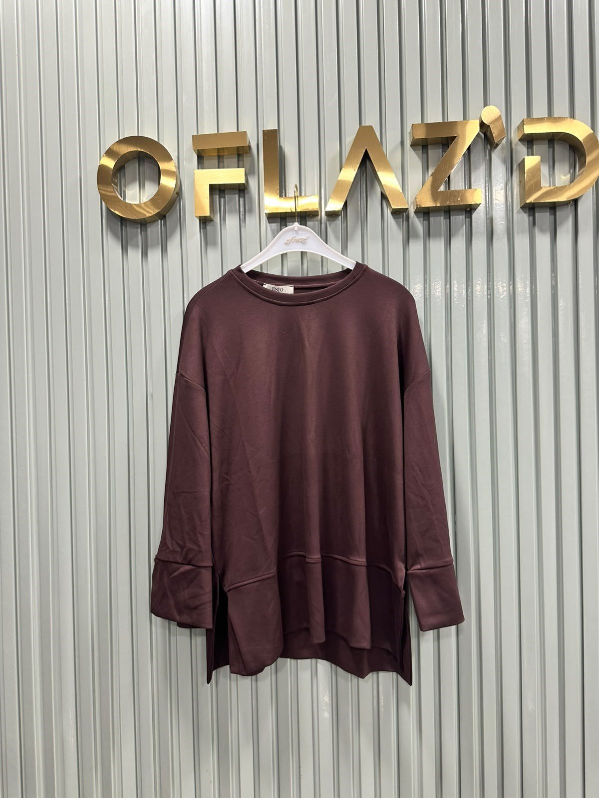Oysho Basic Sweat Kahverengi 5024