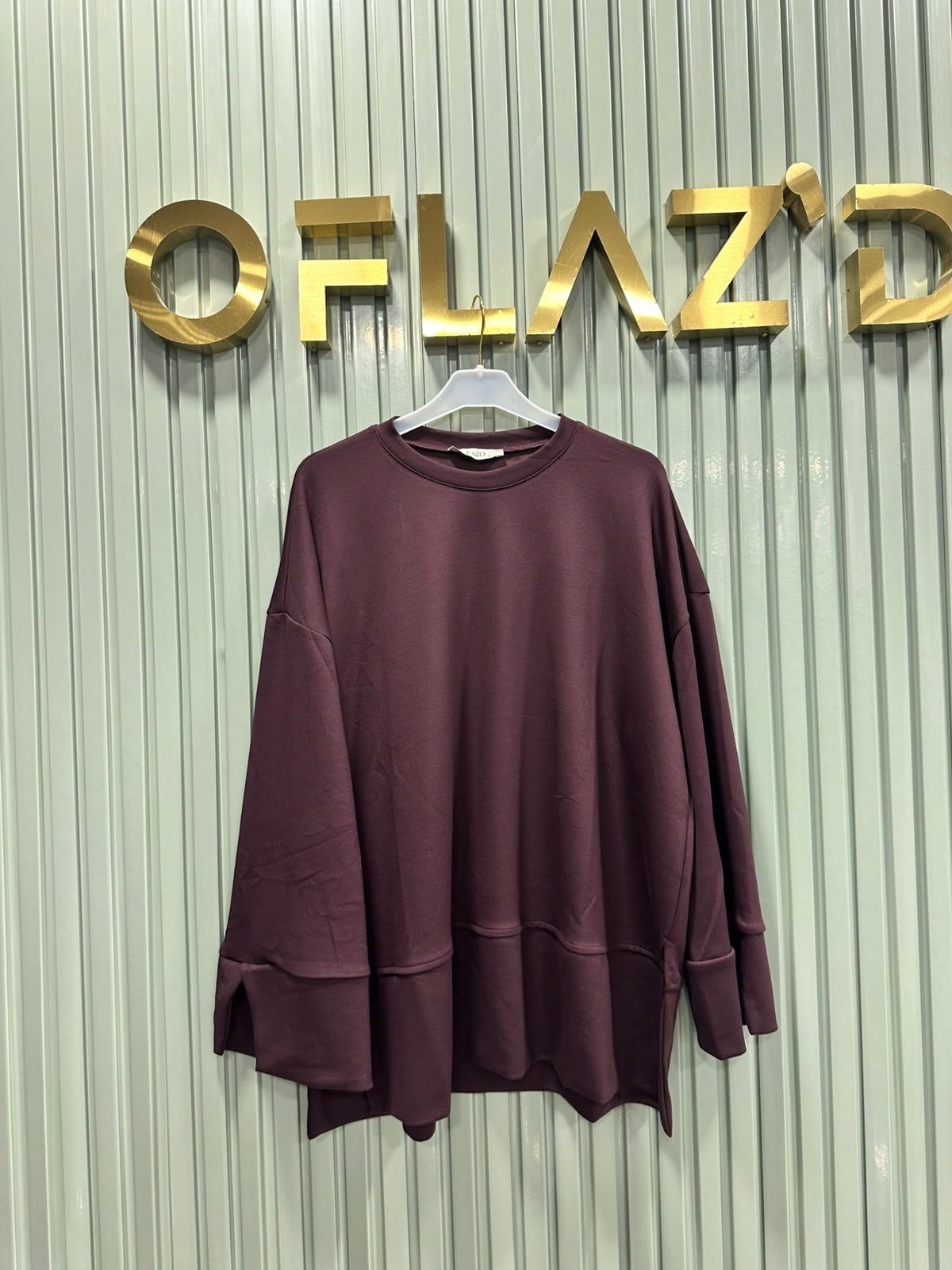 Oysho Basic Sweat Mürdüm 5024