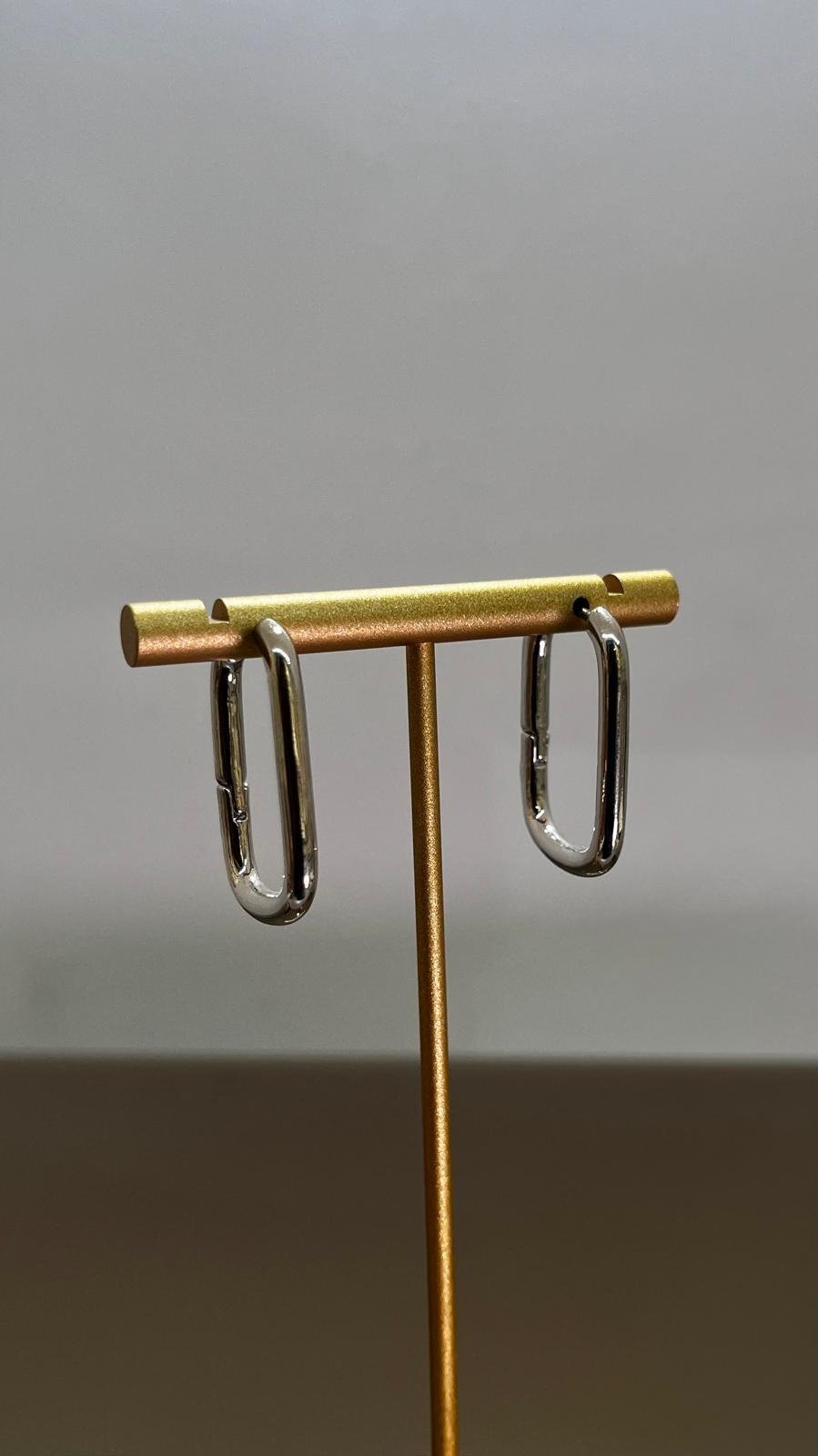 Ellipse Küpe Silver