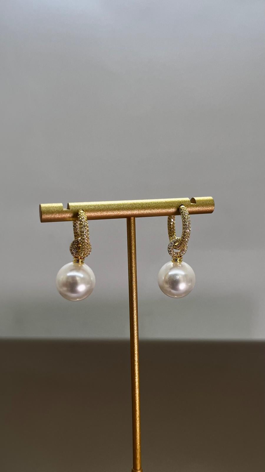 Gold Pearl Küpe
