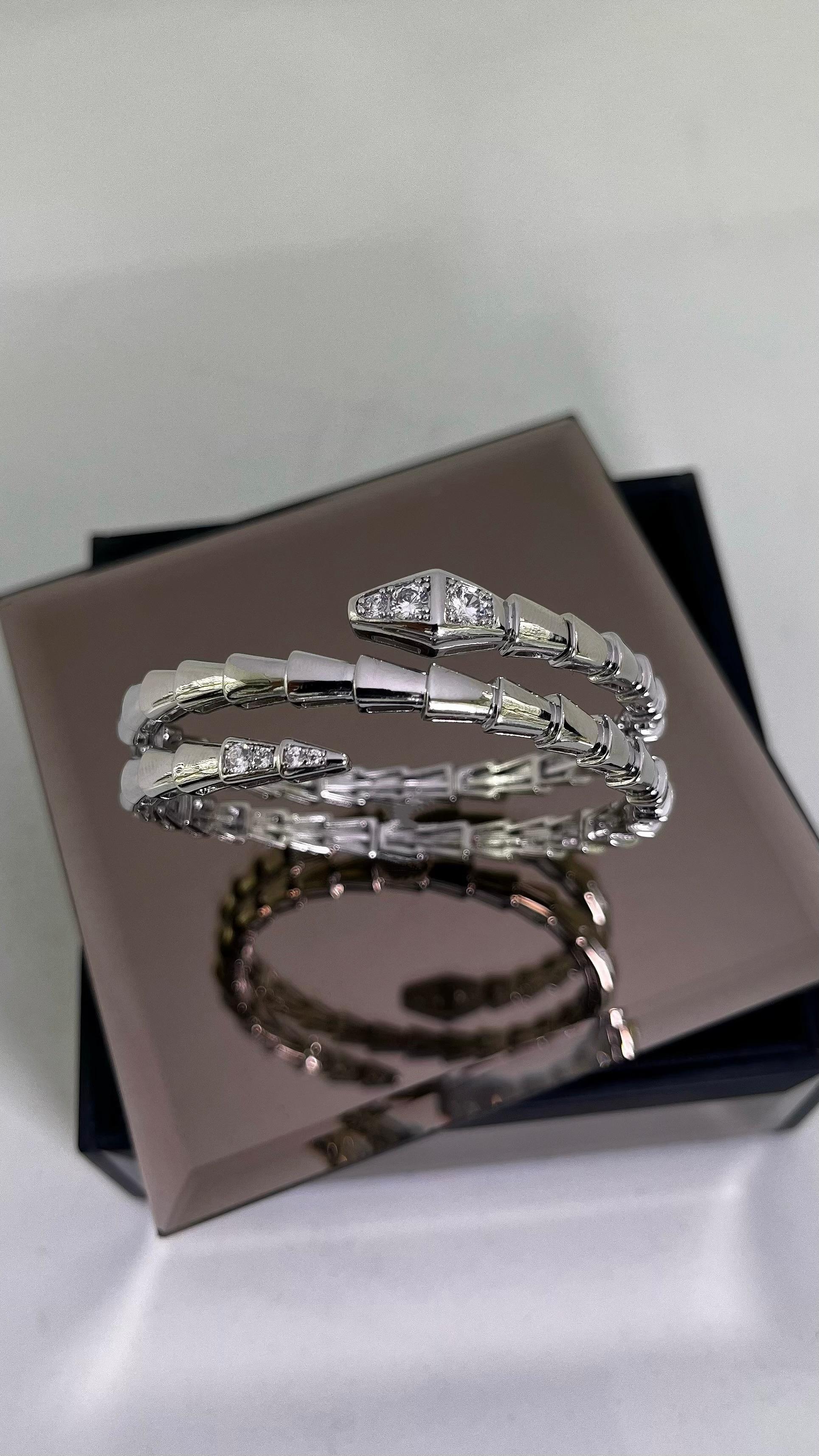 Serpenti Bilezik Silver