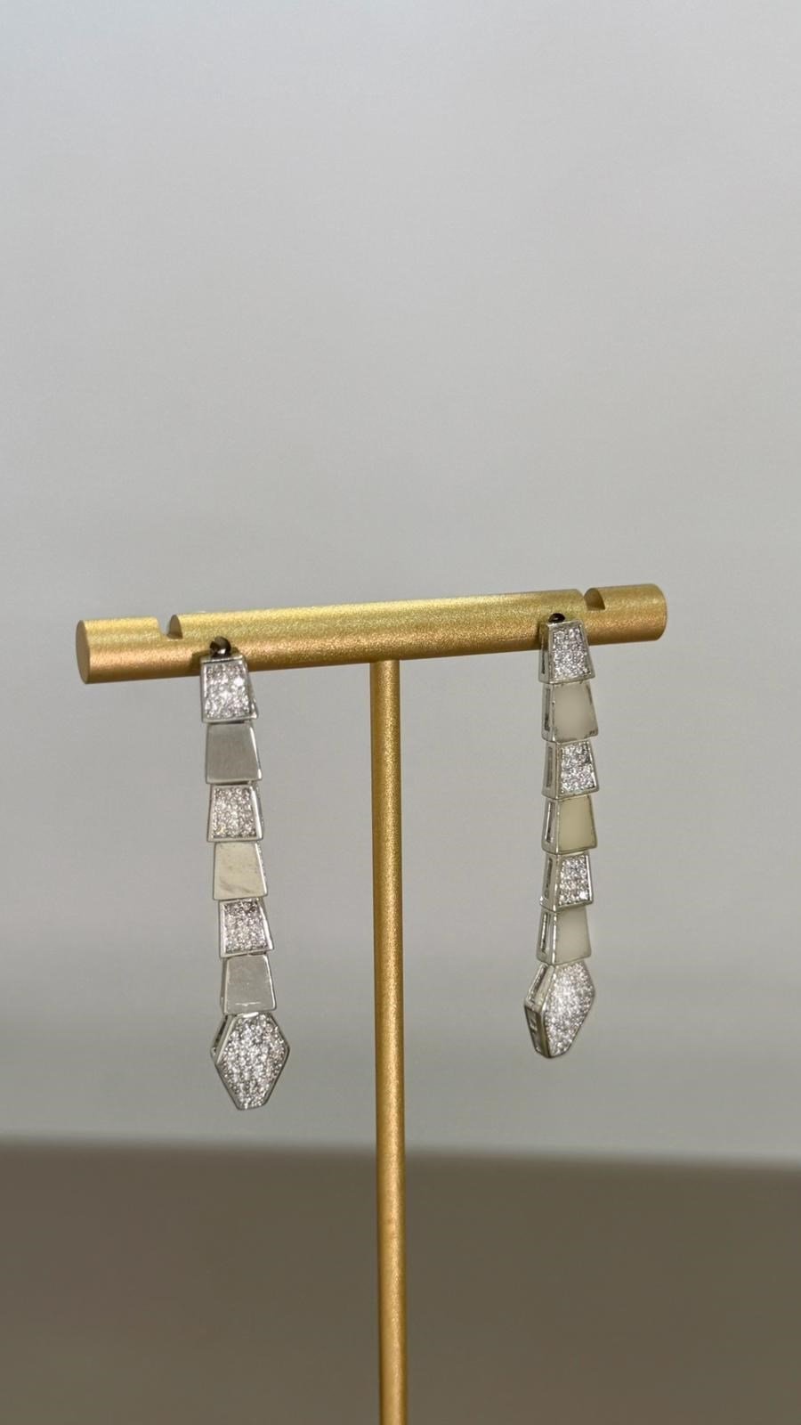 Snake Küpe Silver