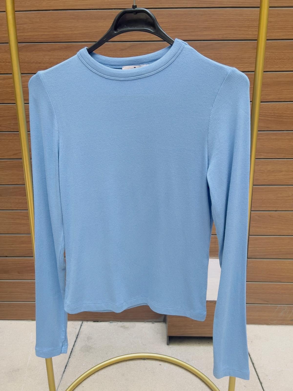Bisiklet Yaka Hamur Body (Mavi)