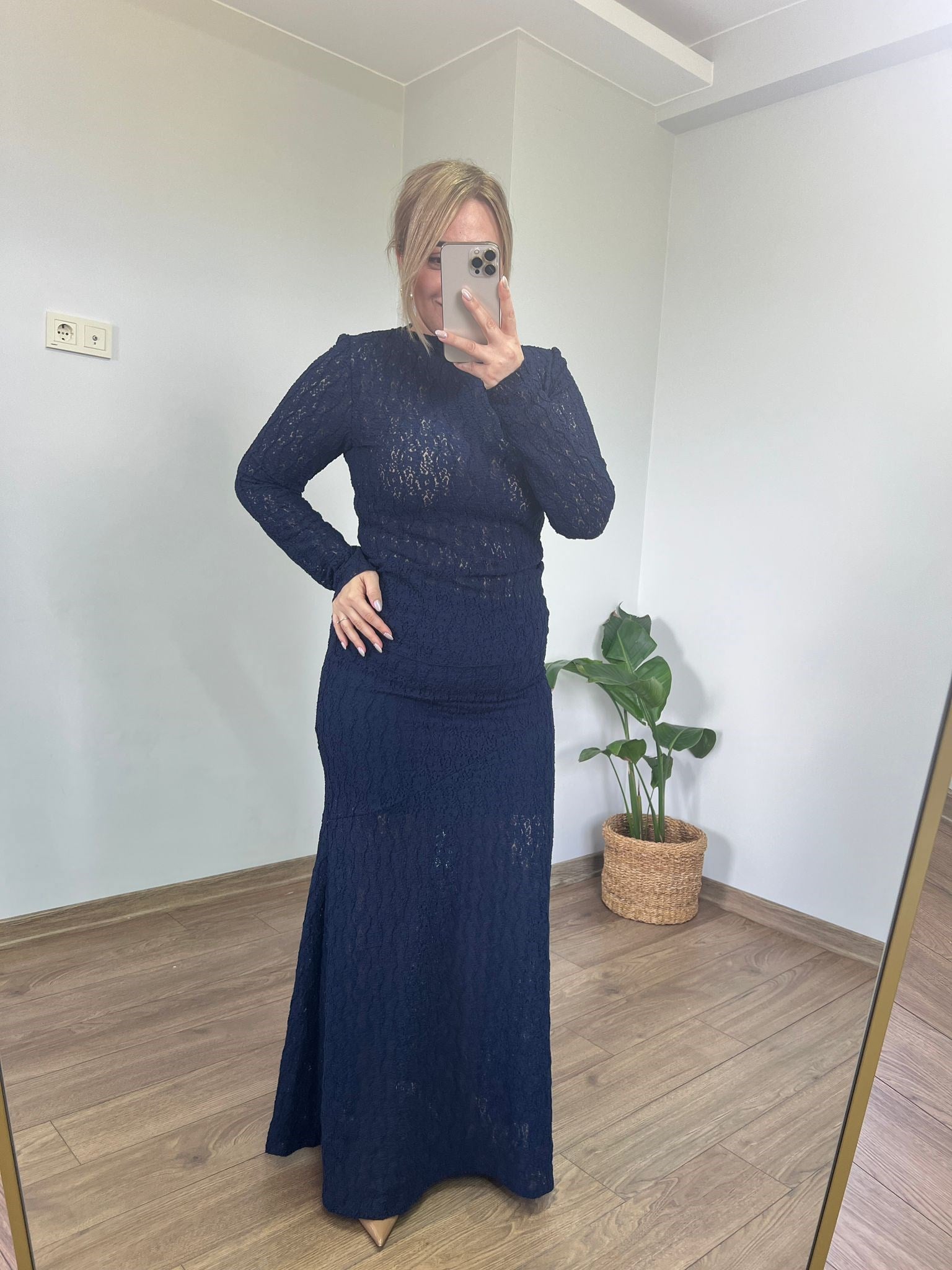 Orijinal Marka Maxi boy Dantel Etek(Haki Yeşil)
