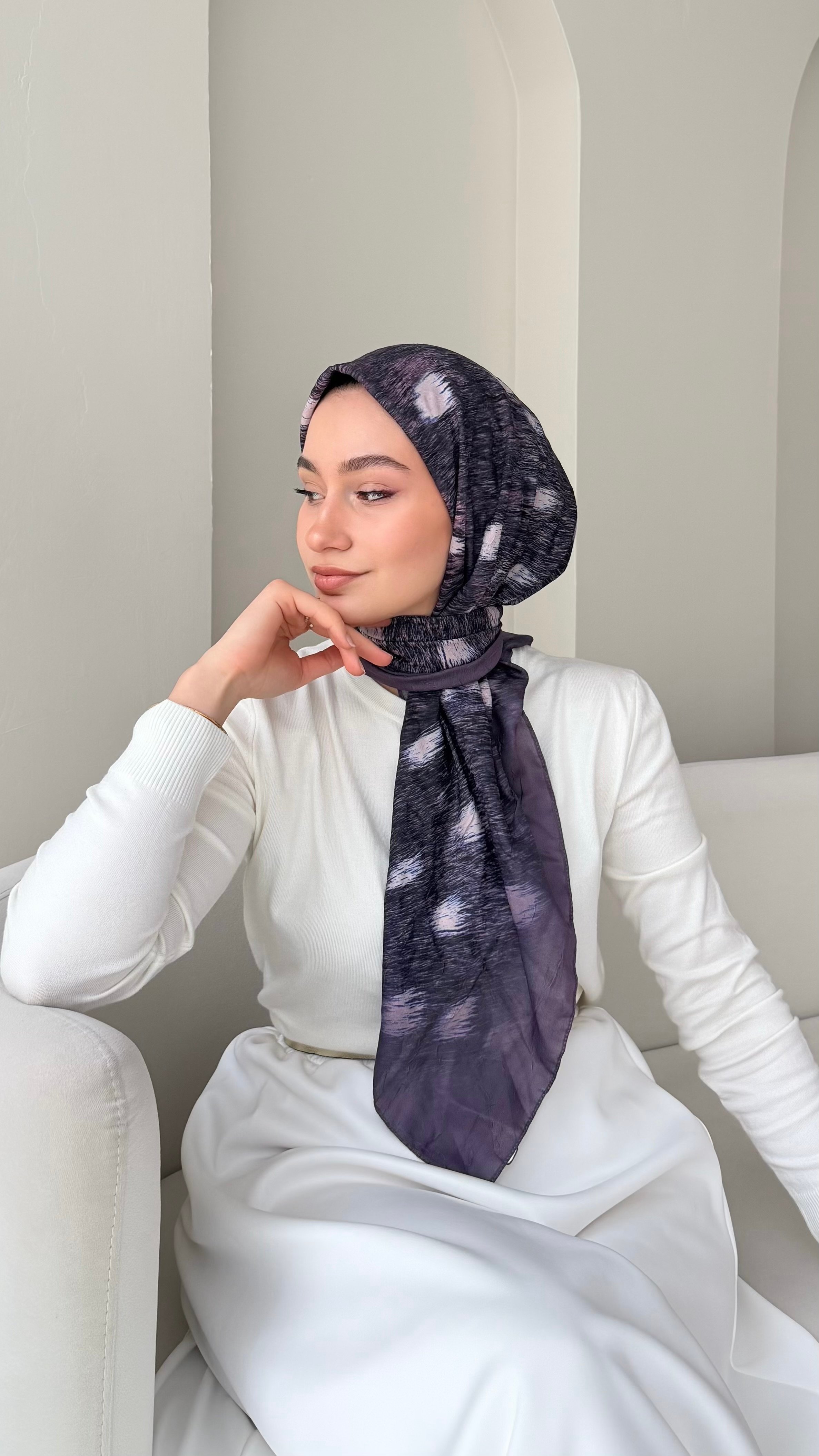 Bambi Bambu Kraş Eşarp - Lavanta