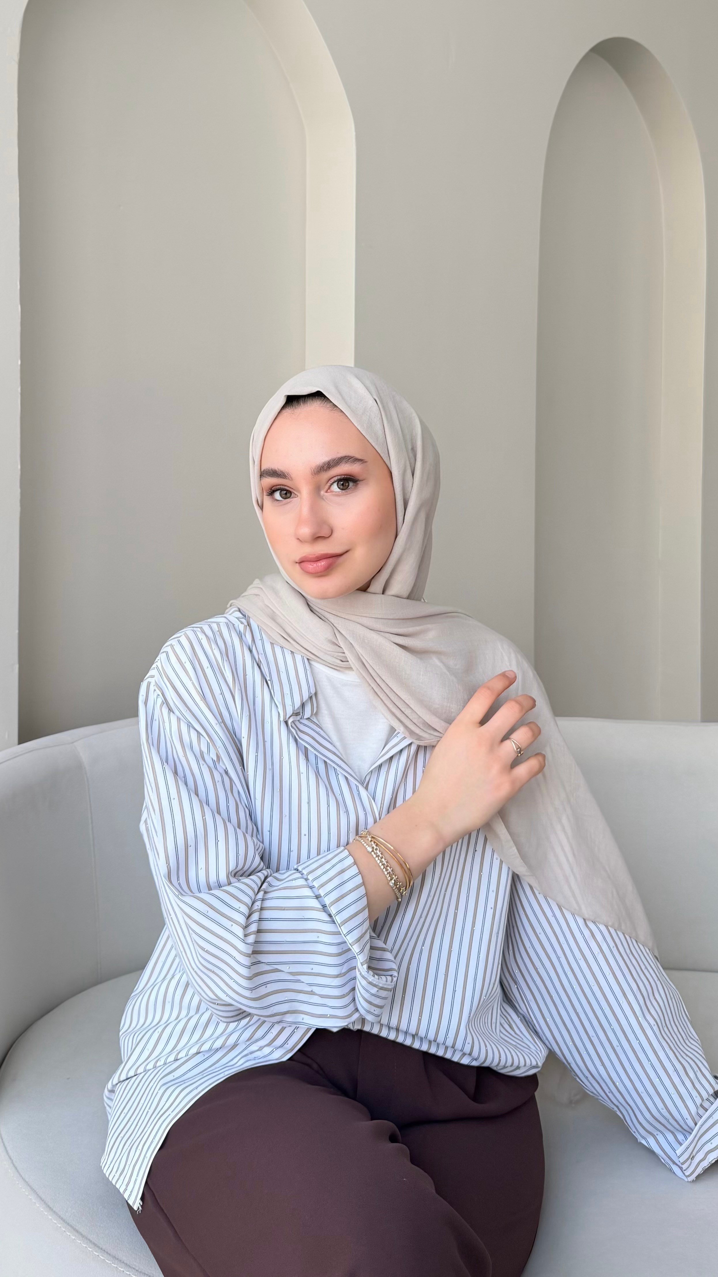 Lora Pamuk Şal - Taş