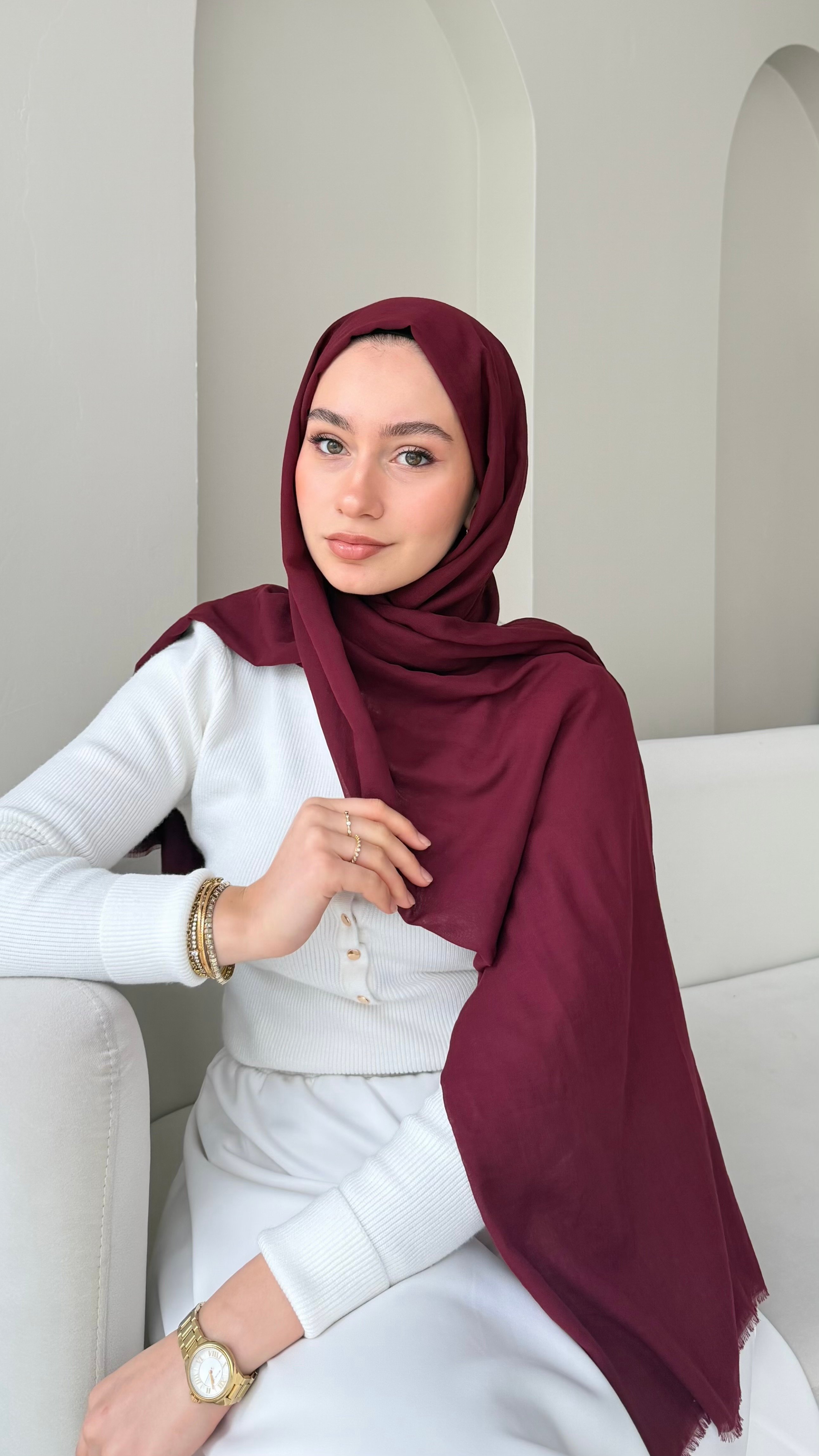 Nova Comfort Şal - Bordo