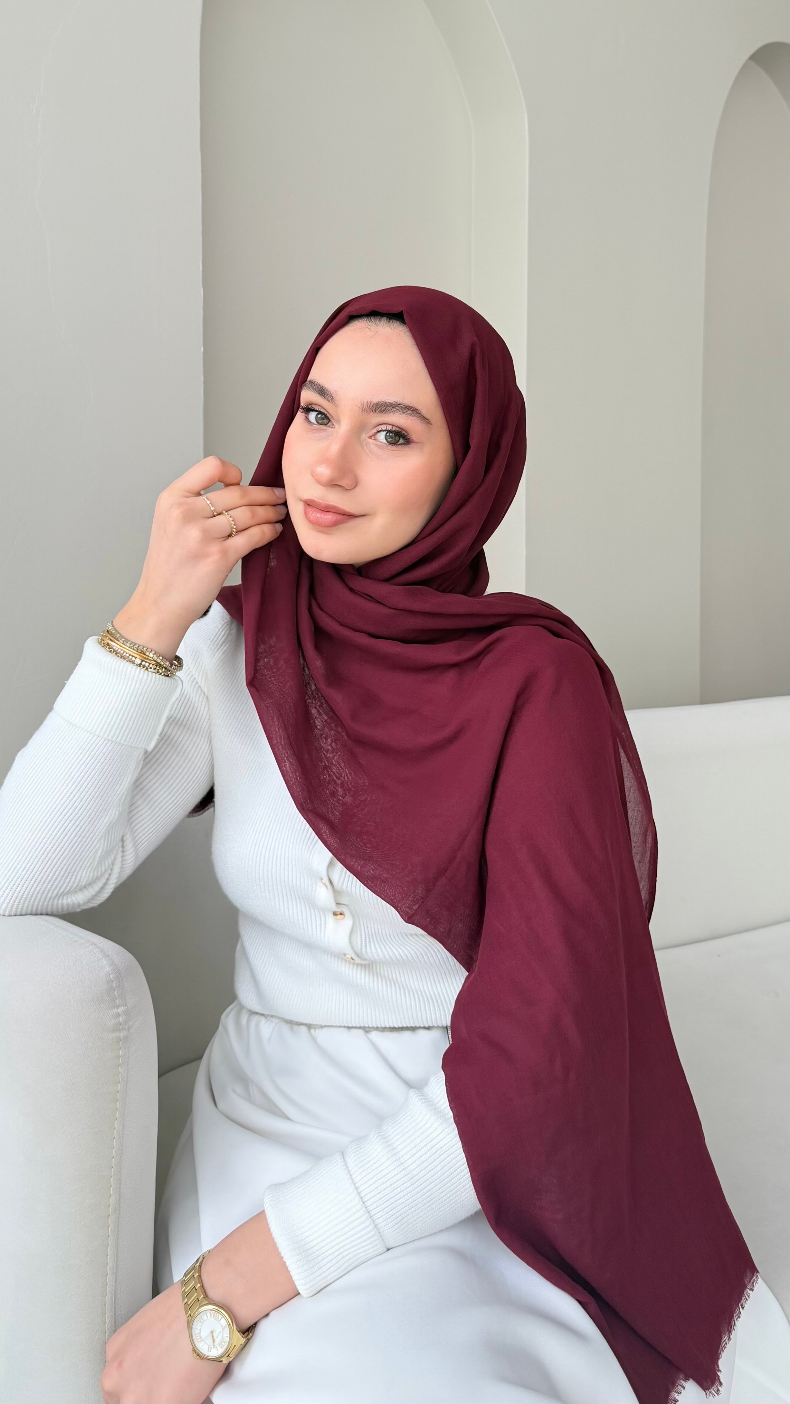 Nova Comfort Şal - Bordo