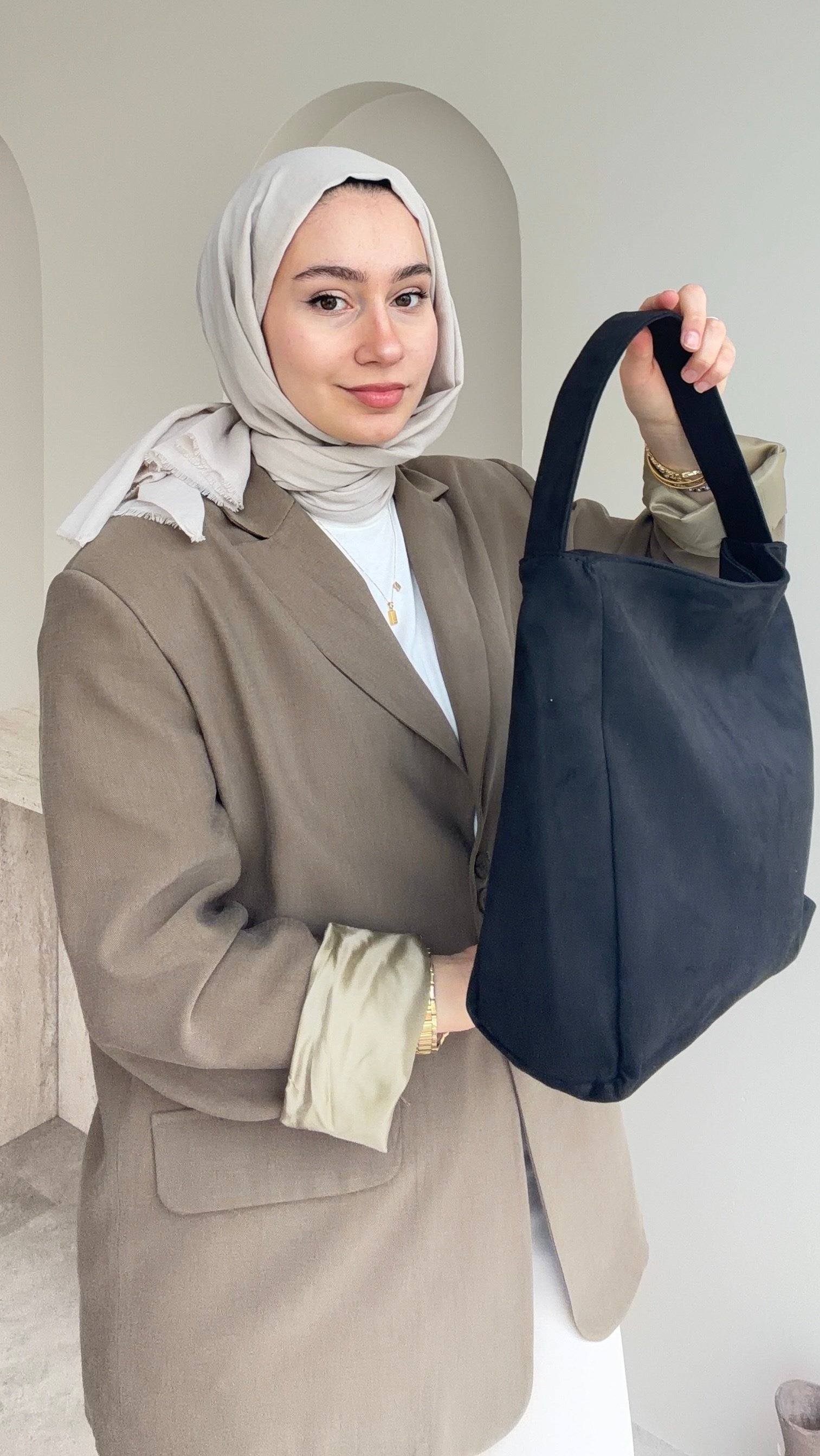 Oslo Süet Çanta - Siyah