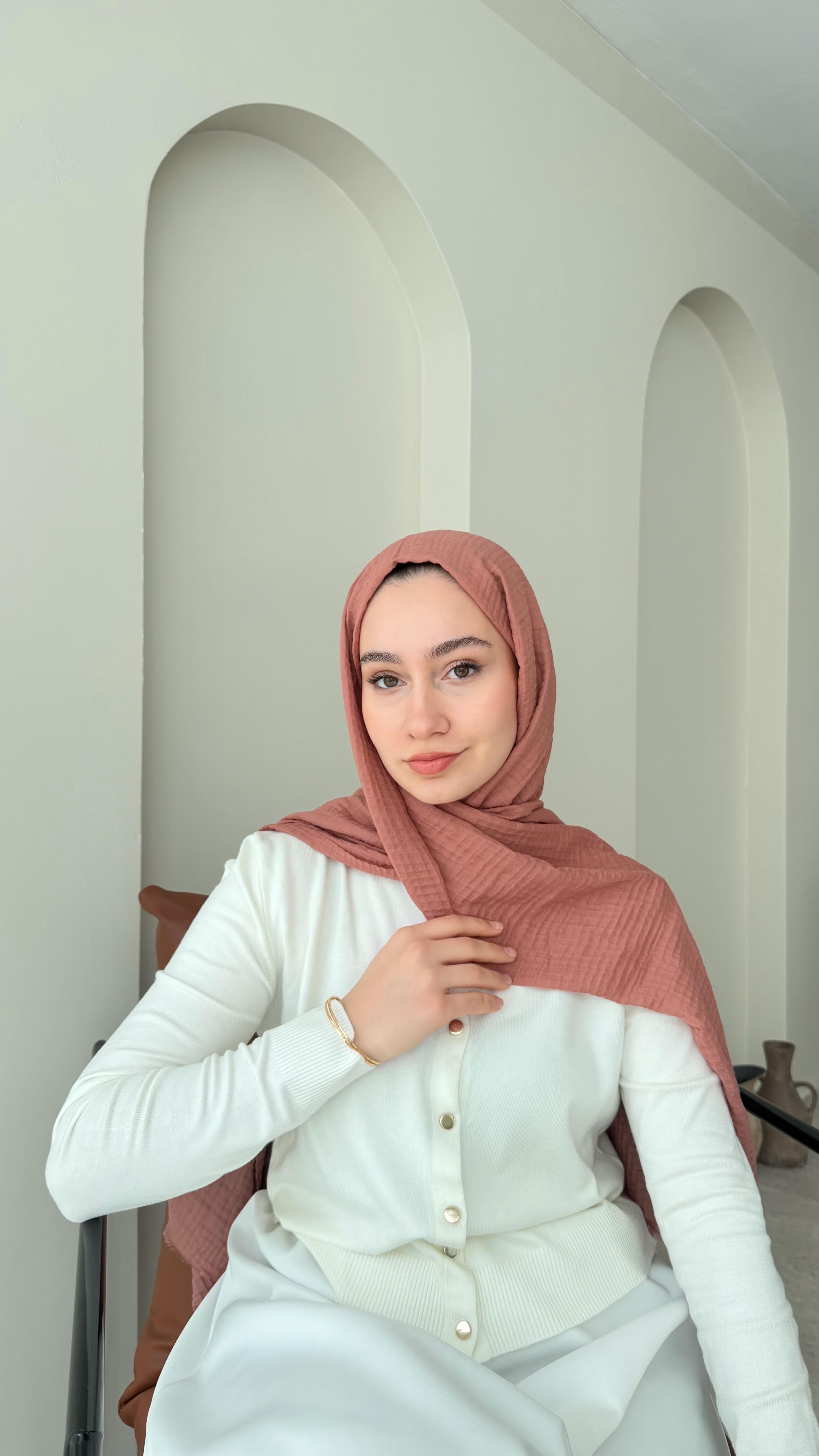Perla Müslin Şal - Marşala