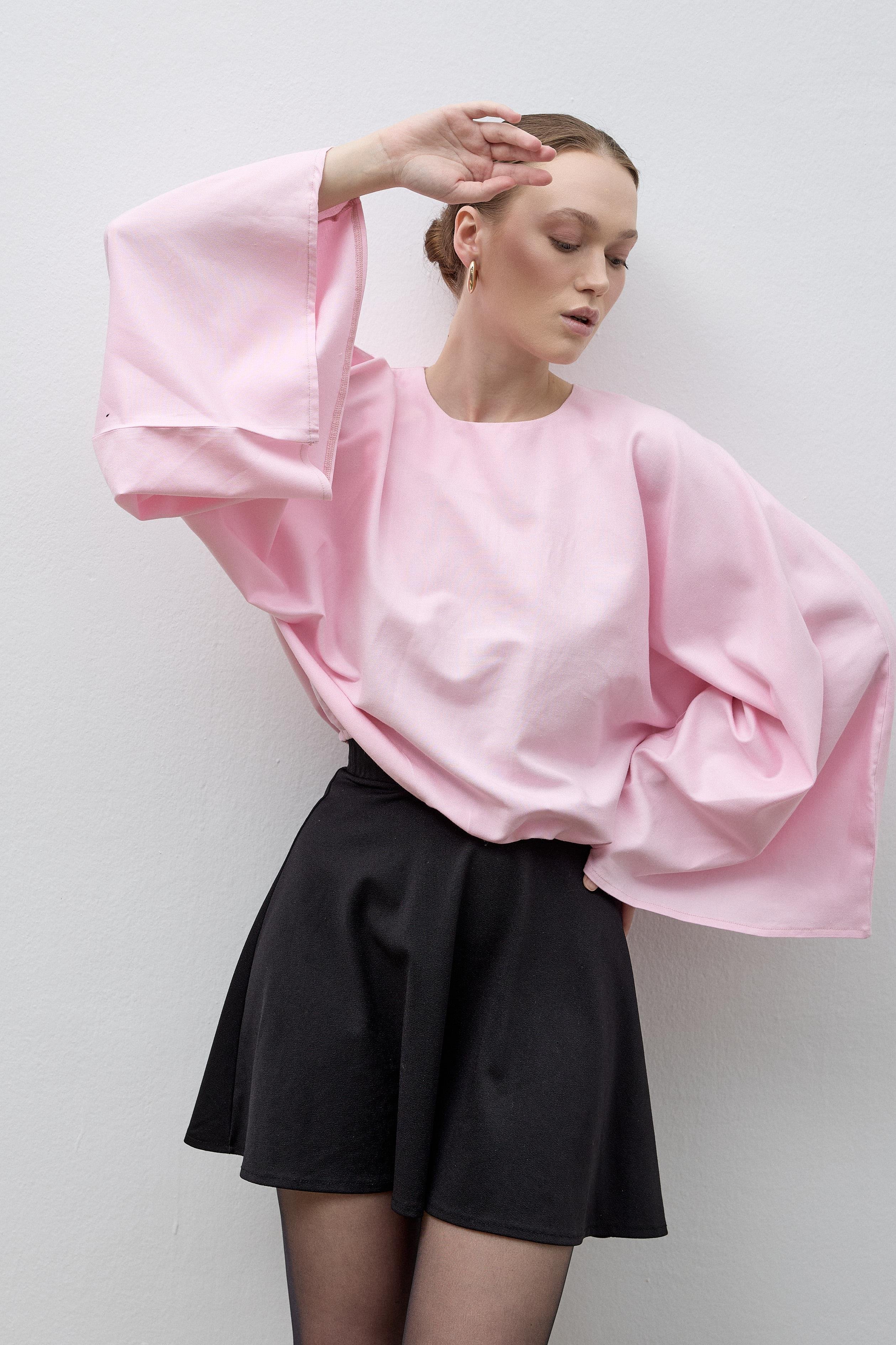 Pembe Lina Bluz