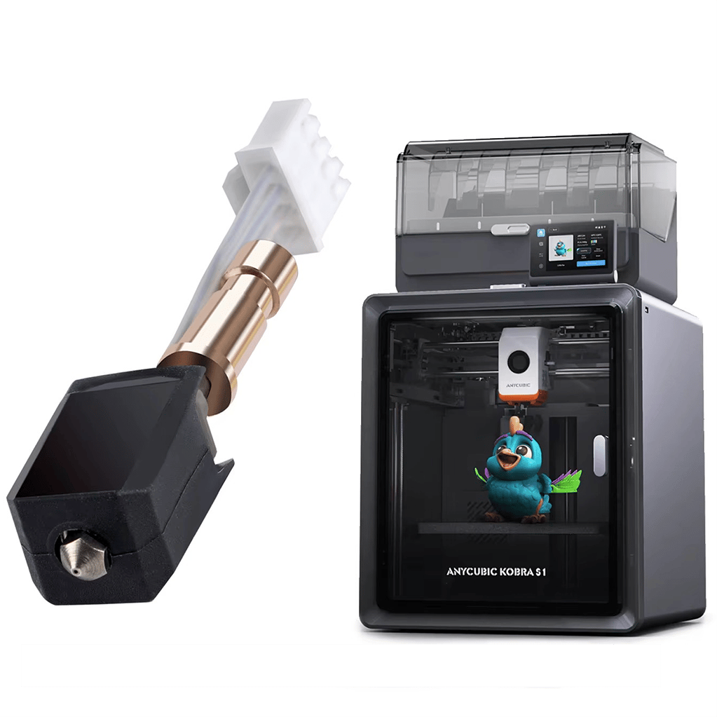 Anycubic Kobra S1 Yükseltilmiş Hotend Seti-0.4mm Sertleştirilmiş Nozzle
