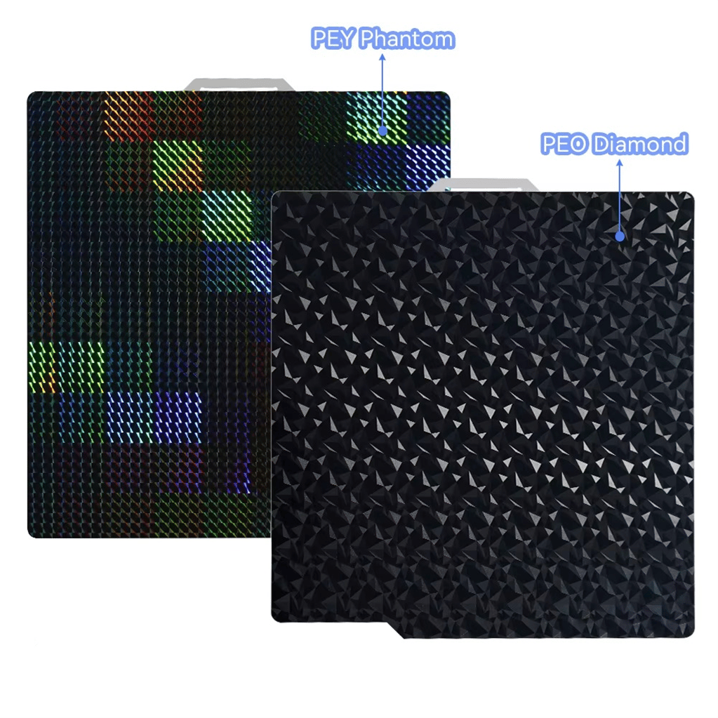 Bambu Lab X1 P1P A1 Çift Taraflı Pey Phantom-Peo Diamond Kaplı Yay Çeliği Tabla-257x257mm