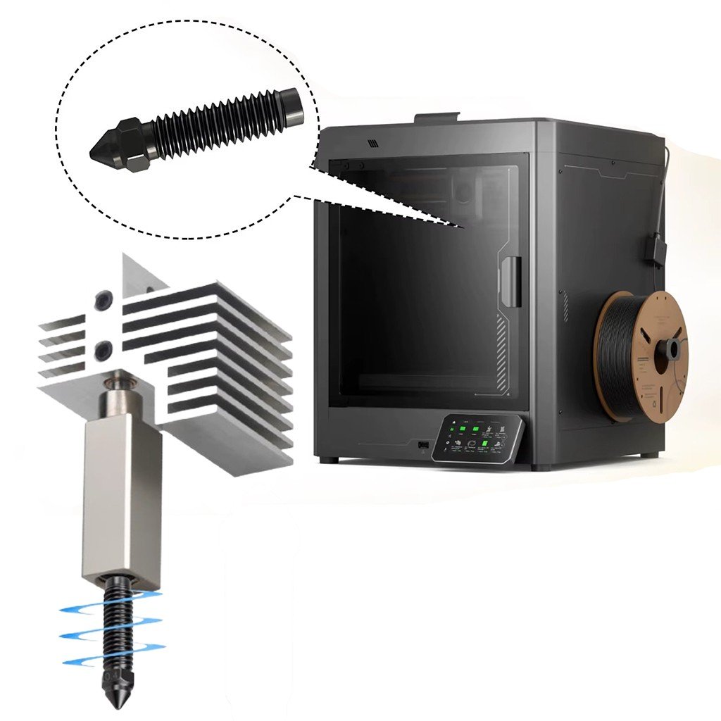 Elegoo Centauri Carbon Sertleştirilmiş Çelik Nozzle-0.2mm