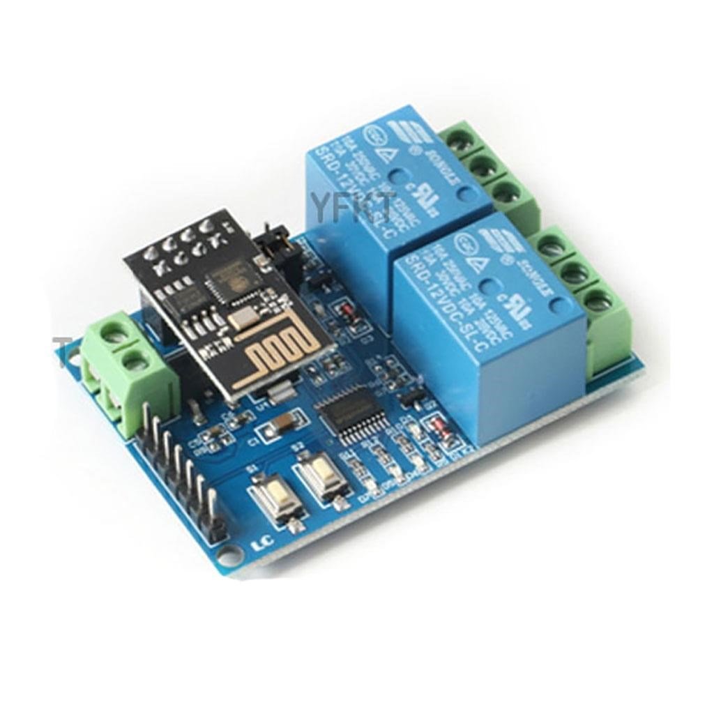 ESP8266 ESP-01S 12V 1Kanal Wifi Röle Modülü-ESP8266 Dahil