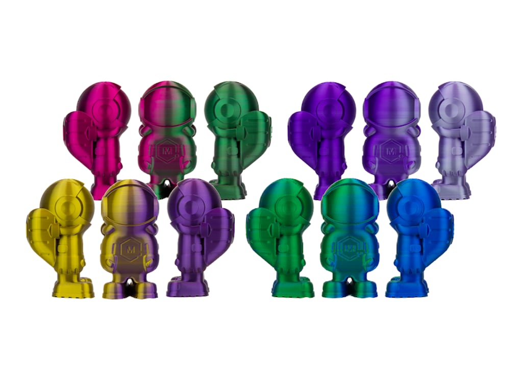 Filamix Silk Magic PLA Filament 1.75mm 1Kg-Siyah-Kırmızı