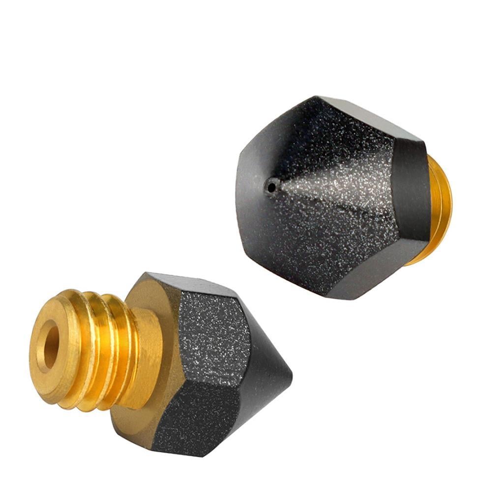 Mk8 Teflon Kaplı Pirinç Nozzle Creality Ender 3 Pro-V2-Cr10 Uyumlu(0.4mm)-Büyük Başlı
