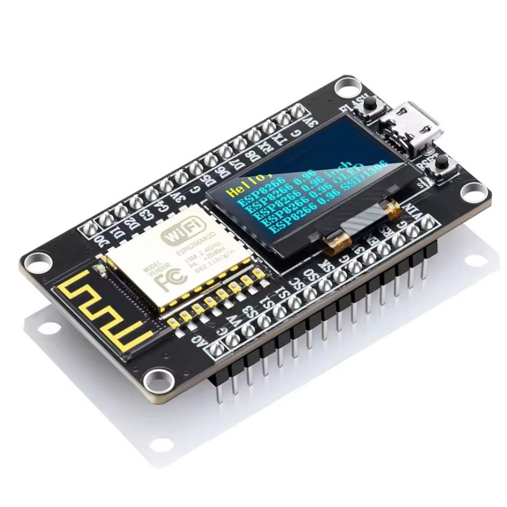 NodeMCU ESP8266 0.96 Inch OLED Wifi Geliştirme Modülü Micro USB