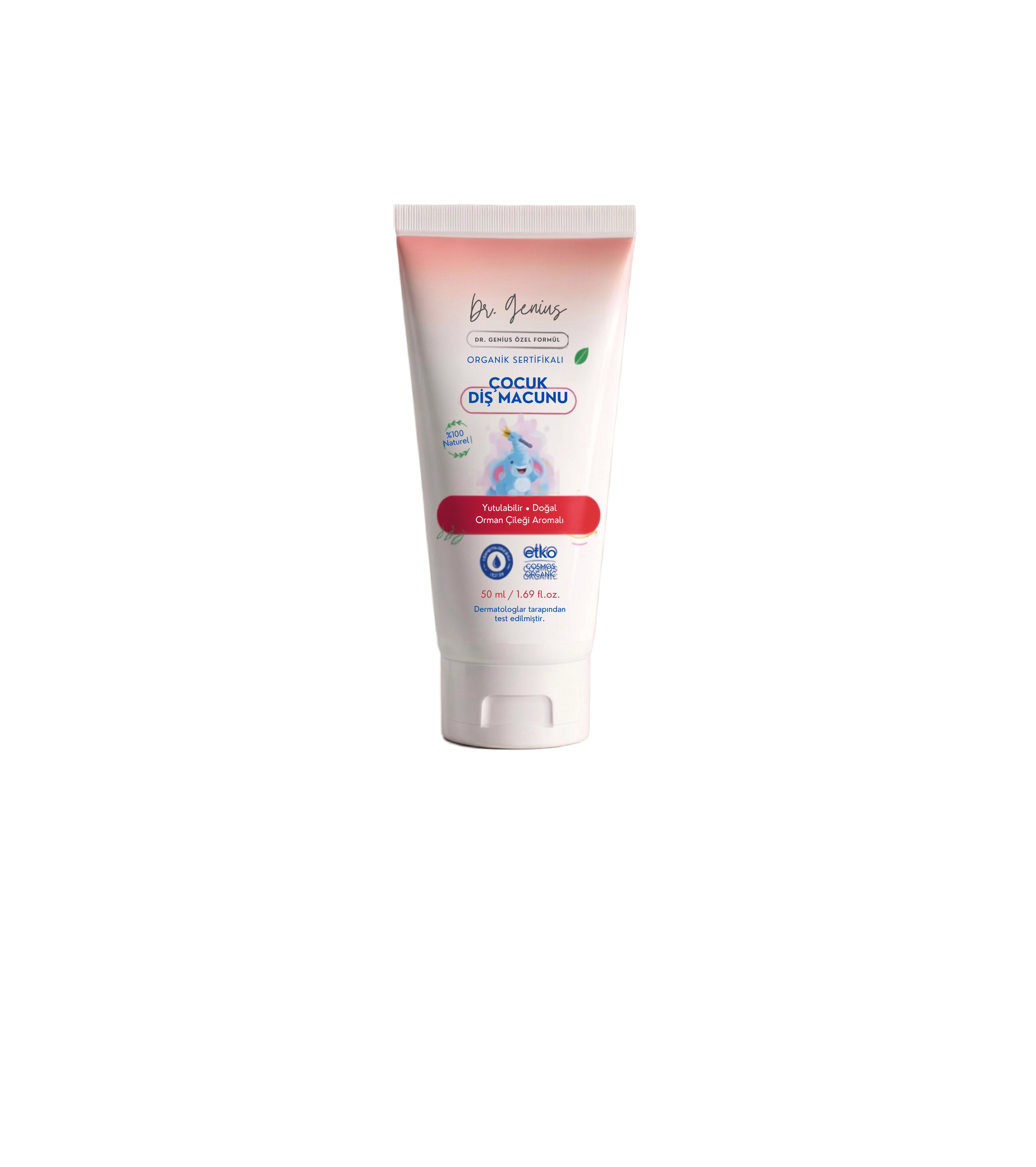 Dr. Genius Özel Formül Organik Sertifikalı Çocuk Diş Macunu - 50ml