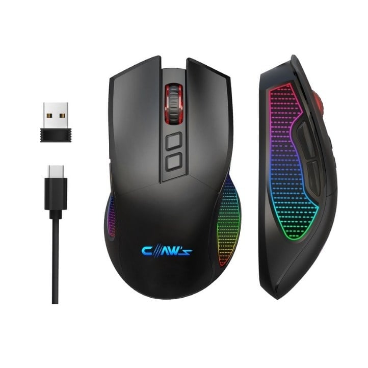 Crossfire Air V1 Kablosuz 10000 Dpi Pixart PMW3325 Sensör Makro Yazılımlı Chromatic RGB Kablosuz Gaming Mouse - Siyah