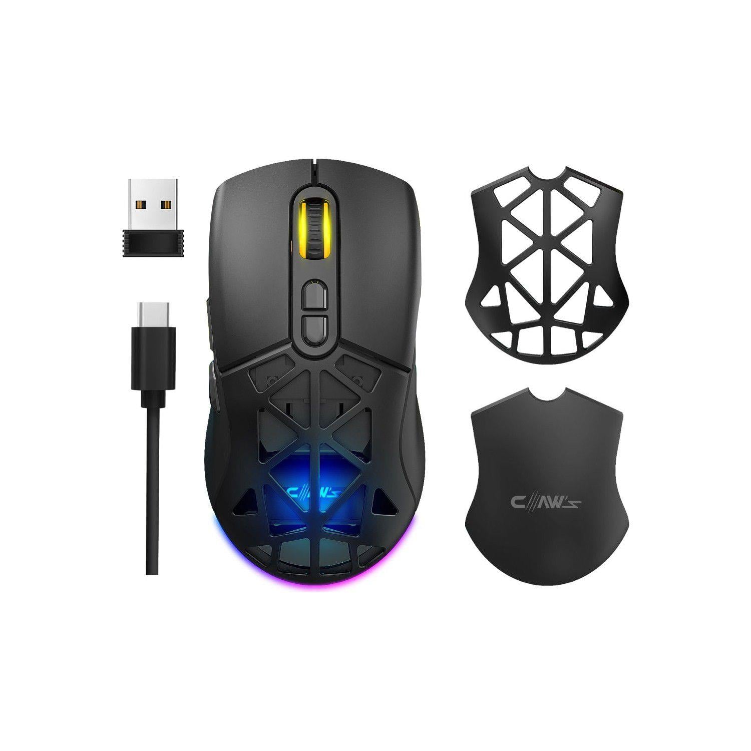 Nexus Air V1 Kablosuz 10000 Dpi Pixart PMW3325 Sensör Makro Yazılımlı & Değiştirilebilir Kapaklı RGB Kablosuz Gaming Mouse