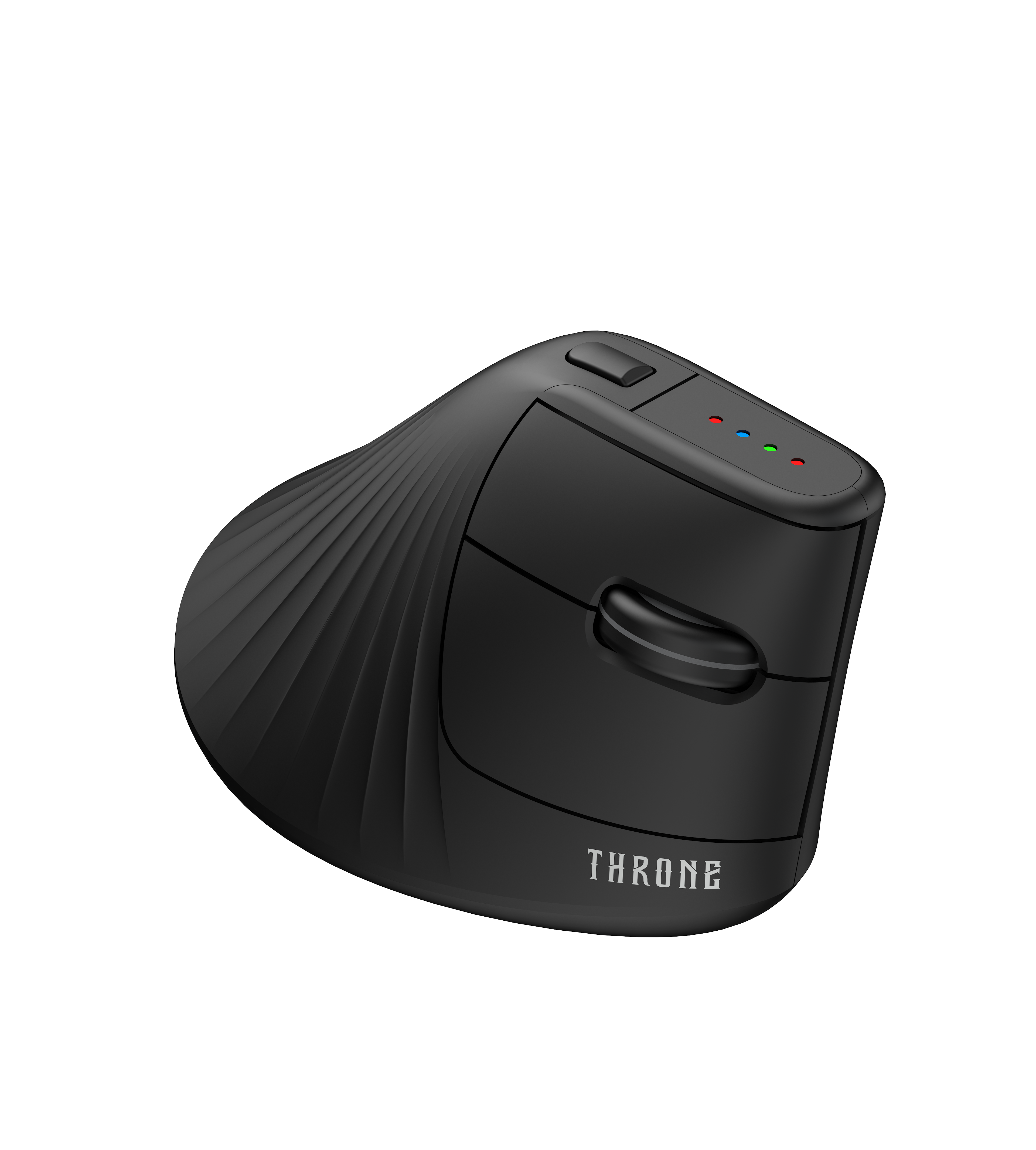 Throne Elite Ergoflow Dikey Ergonomik Kablosuz Mouse - 1600 DPI PAW3065 Sensör, Sessiz Tıklama (Silent Click), Tri-Mode Hibrit Geçiş (2.4GHz + Çift Bluetooth 5.1), Bilek Sağlığı Koruyucu Ofis Mouse