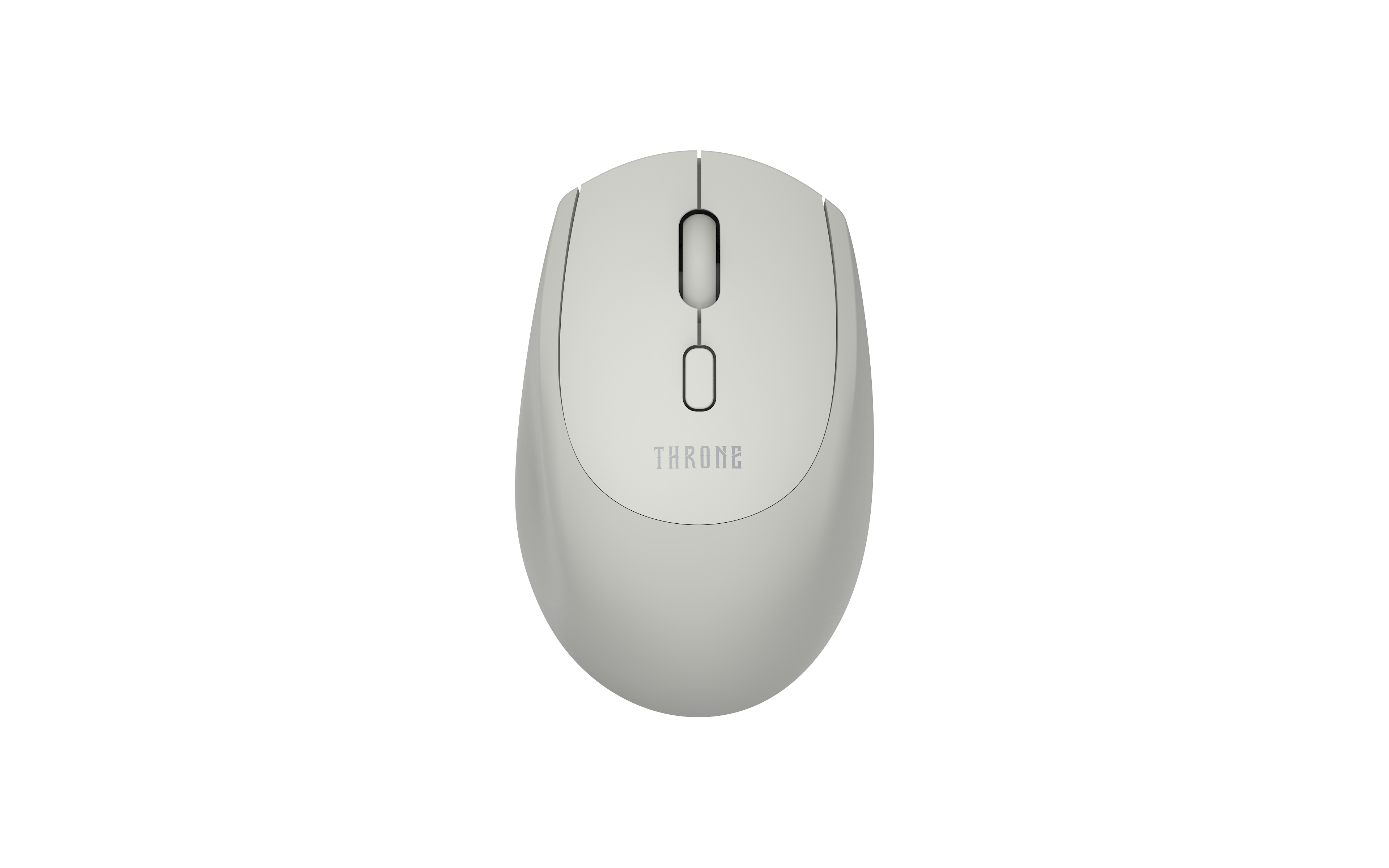 Throne Nebula Air Çift Renkli Kablosuz Mouse - 1600 DPI PAW3065 Sensör, Sessiz Tıklama (Silent Click), Tri-Mode Bağlantı (2.4GHz + Çift Bluetooth 5.1), Premium Ofis ve Mobil Taşınabilir Mouse - Gri