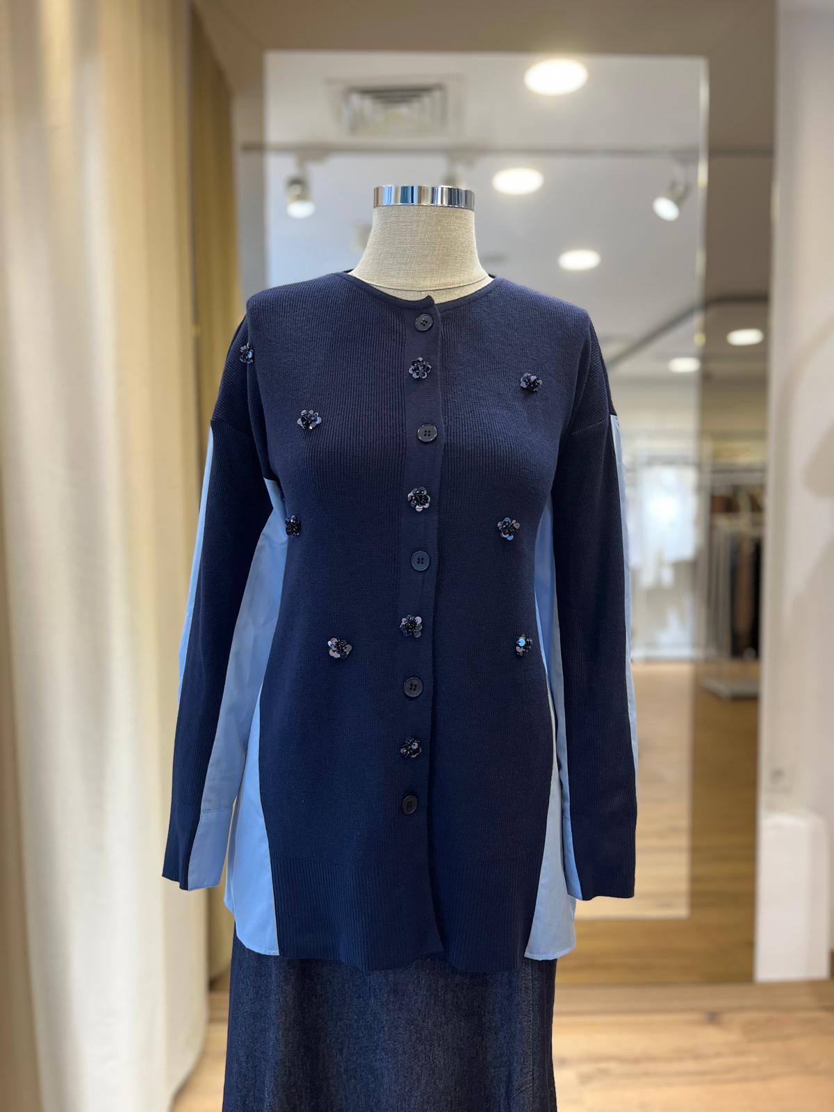 Triko Tunik Lacivert