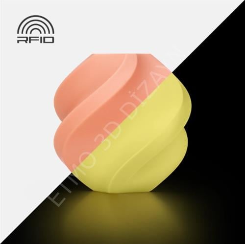 Bambu PLA Glow Orange With Bambu Reusable S