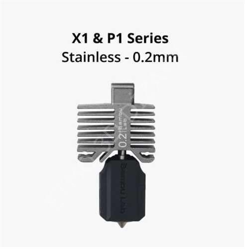 BambuLab Hotend with stainless steel nozzle 0.2mm