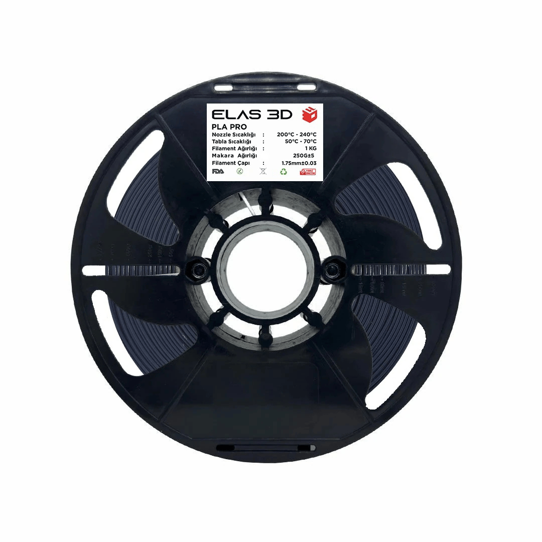 Elas PLA Pro Antrasit Filament 1.75 mm 1kg