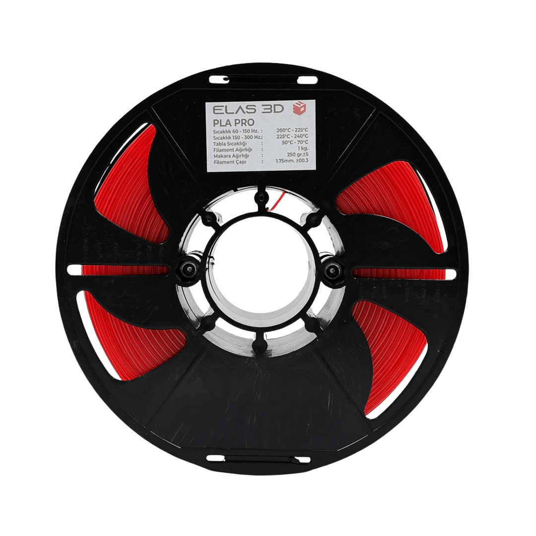 Elas PLA Pro Kırmızı Transparan Filament 1.75 mm 1kg