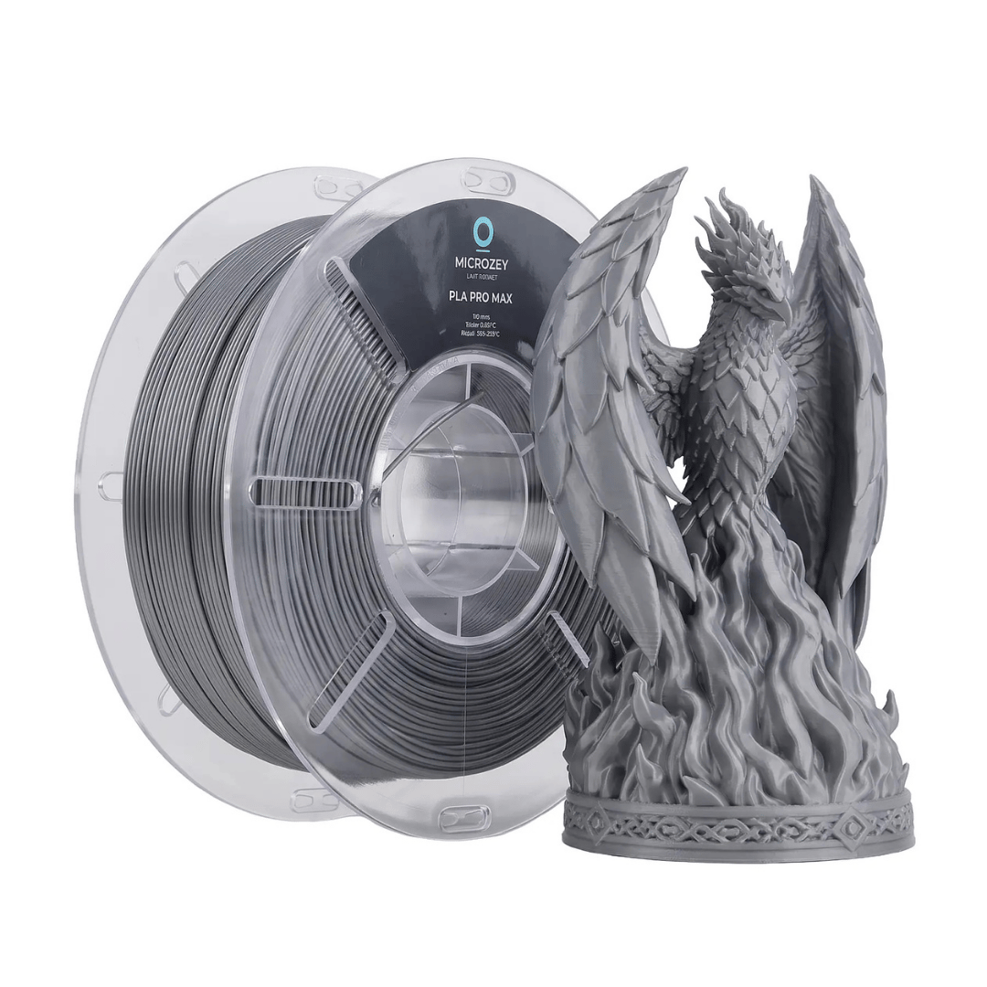 Microzey PLA Pro Max Gümüş Gri Microzey Filament 1.75 mm 1kg
