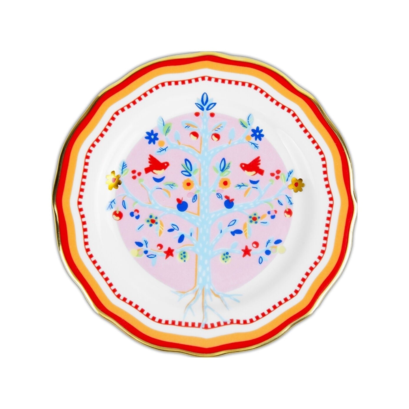 Baci Milano Mamma Mia Ağaç Desenli Tatlı Tabağı 16 cm 