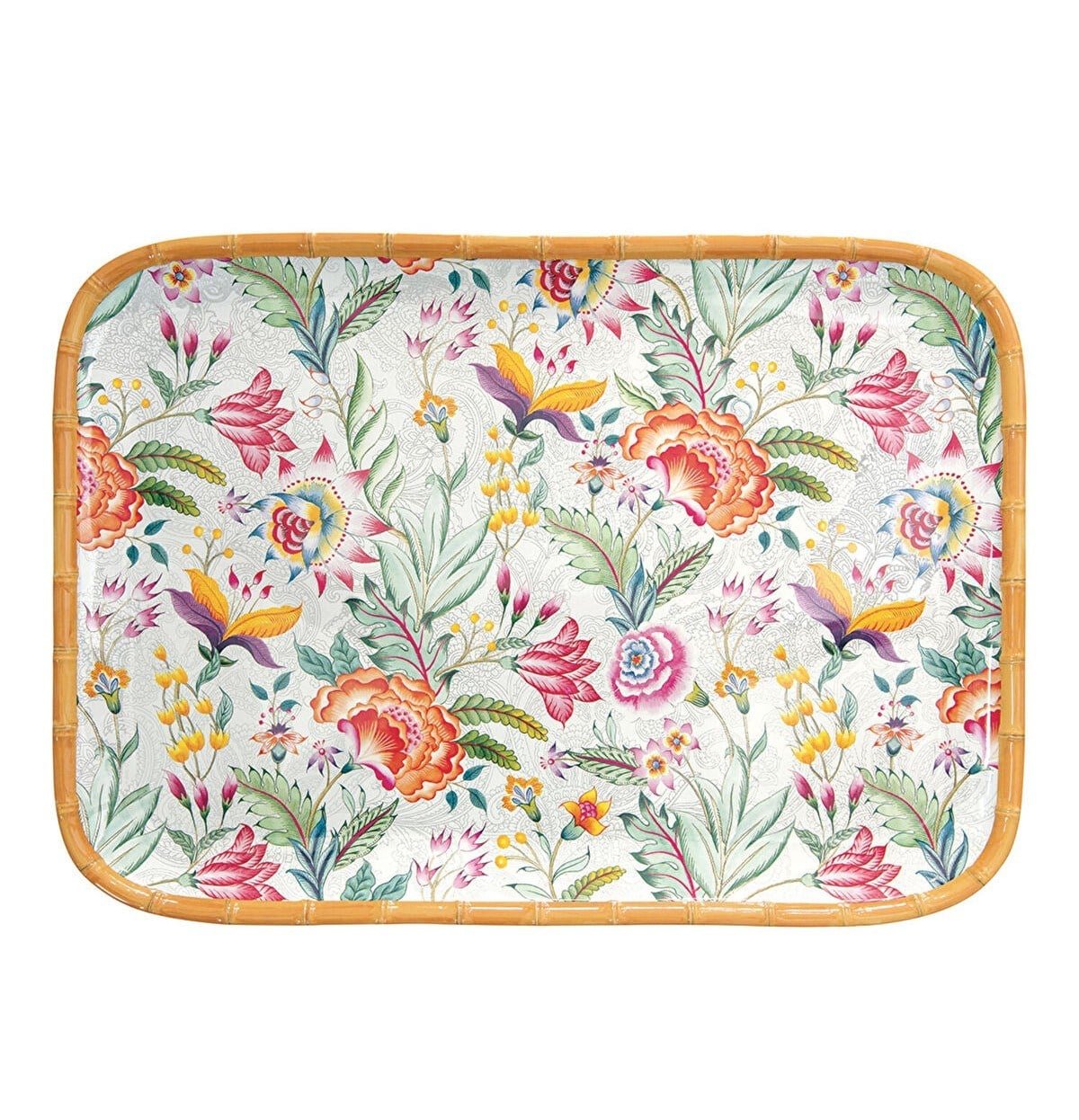 Easy Life Osaka Desenli Melamin Sunum Tabağı 45 cm