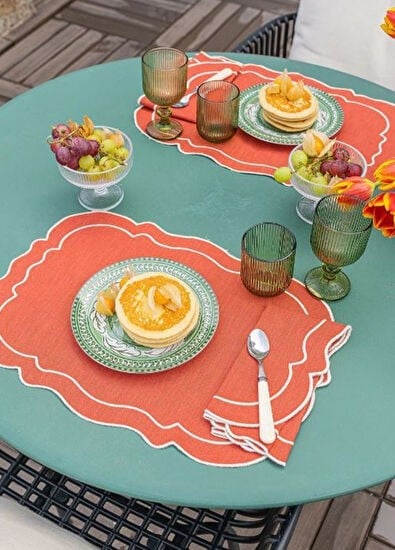 Mariaida home Clou Amerikan Servis Kiremit Kırık Beyaz