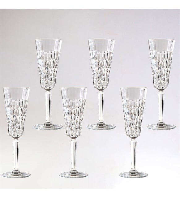 RCR Etna 6'lı Flüt Kadeh Seti 190 ml