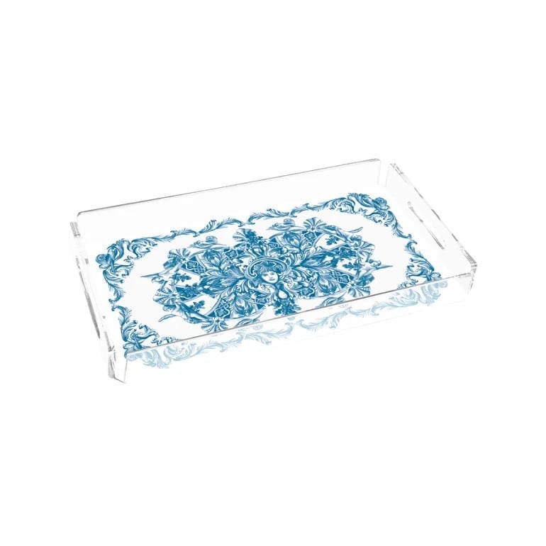 Sivella  Blue Blanc Royale 40x20 Pleksi Tepsi