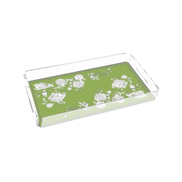 Sivella  Rose Glow Green 40x20 Pleksi Tepsi