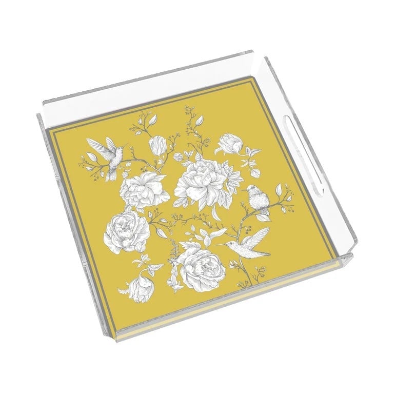 Sivella  Rose Glow Yellow 35x35 Pleksi Tepsi