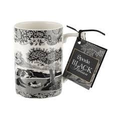 Spode Black Italian Porselen Kupa