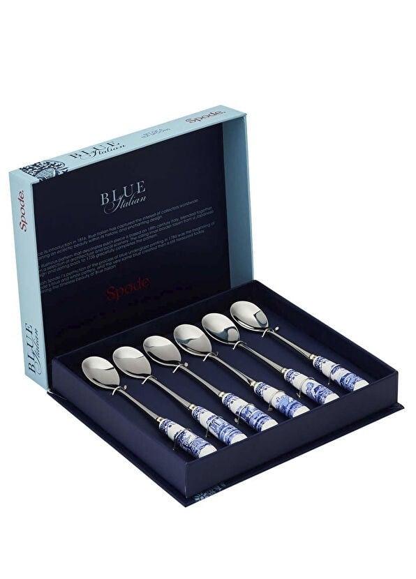 Spode Blue Italian 6lı Çay Kaşığı Seti