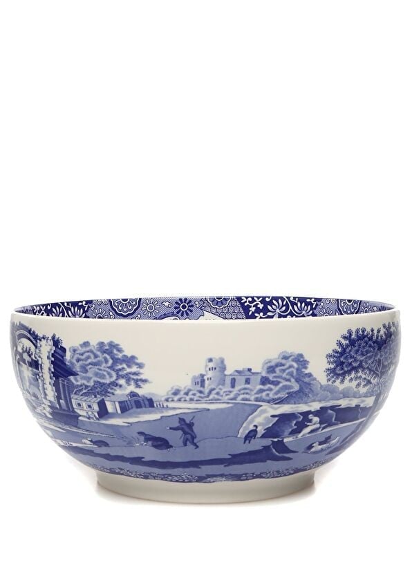 Spode Blue Italian Porselen Salata Servis Kasesi