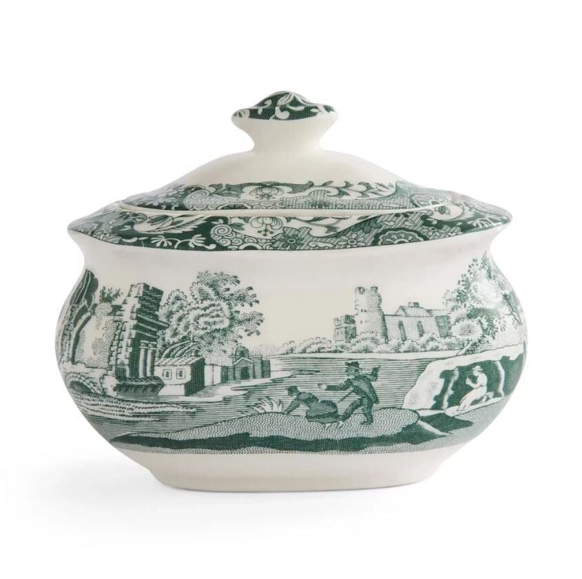 Spode Heritage Green Italian Şekerlik – kapaklı
