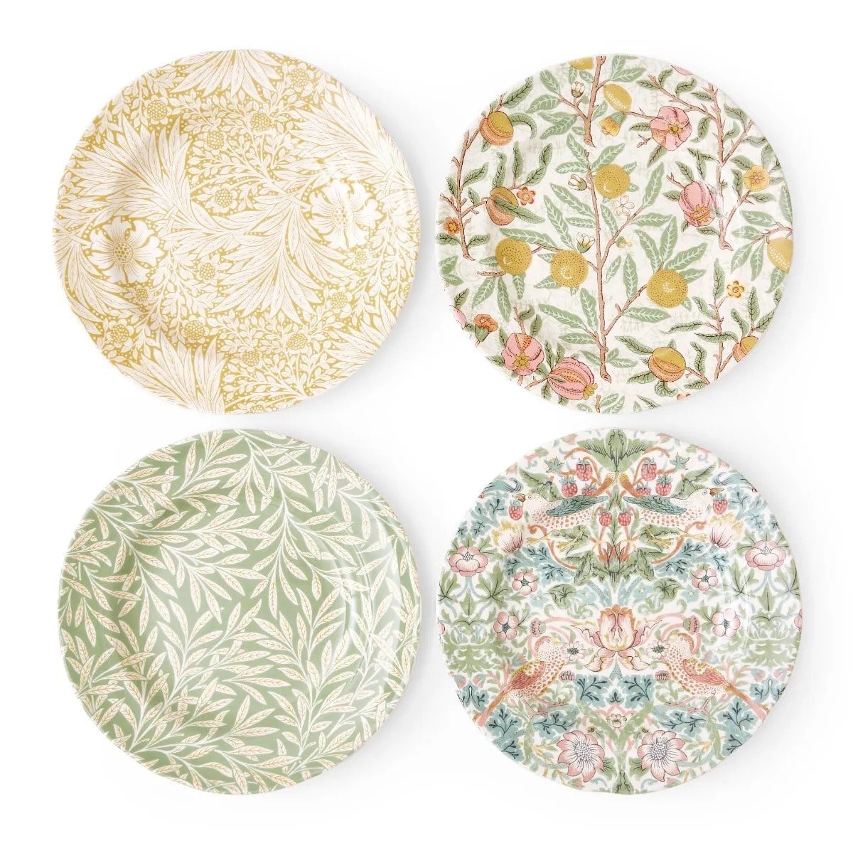 Spode Morris & Co 4 lü 24 cm Servis Tb Seti Asorti