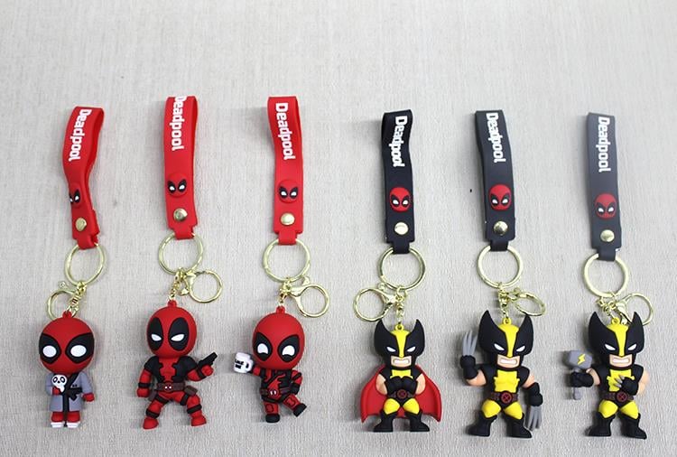 Deadpool Wolverine Silikon Anahtarlık