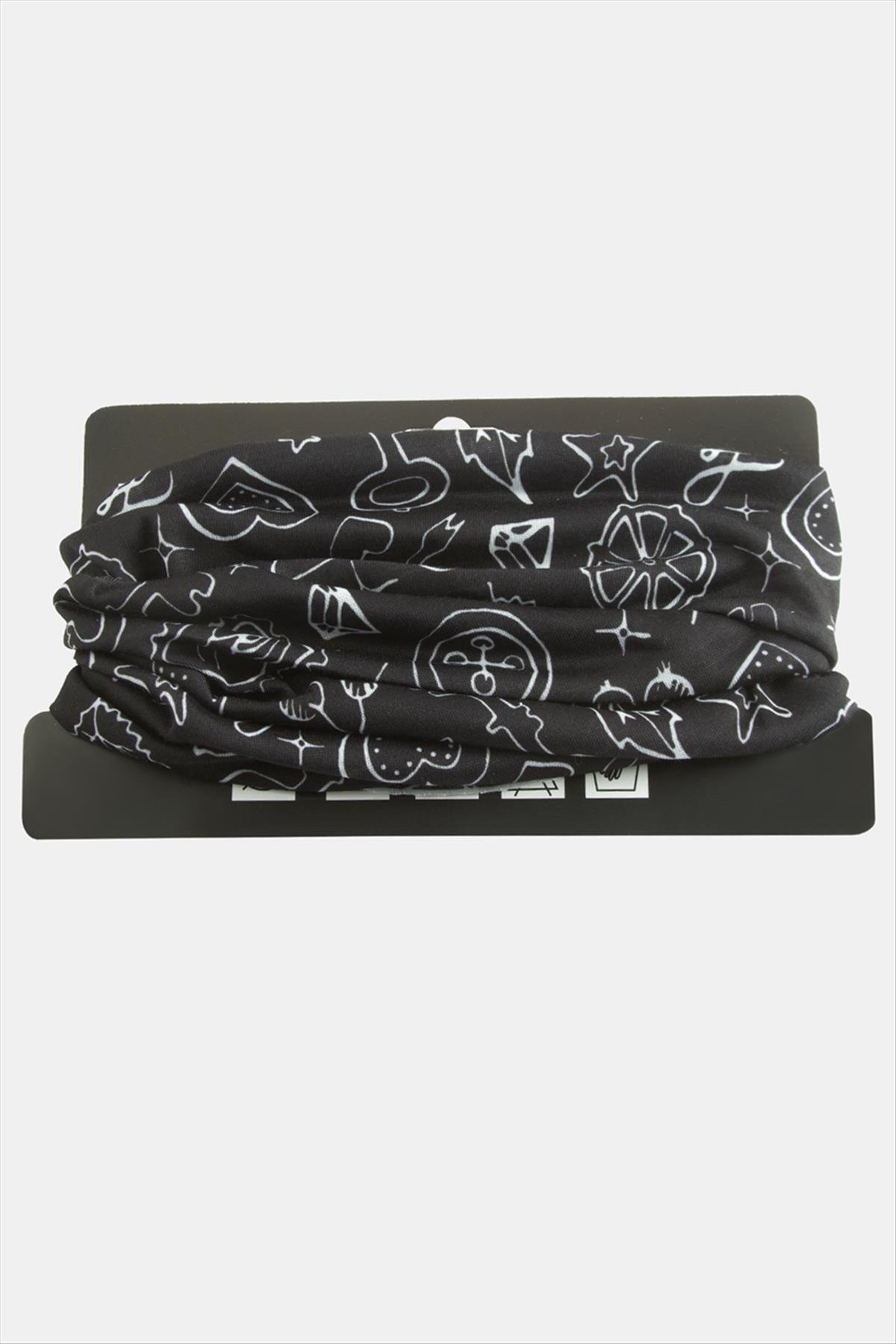 Karışık Desenli Baff Boyunluk
