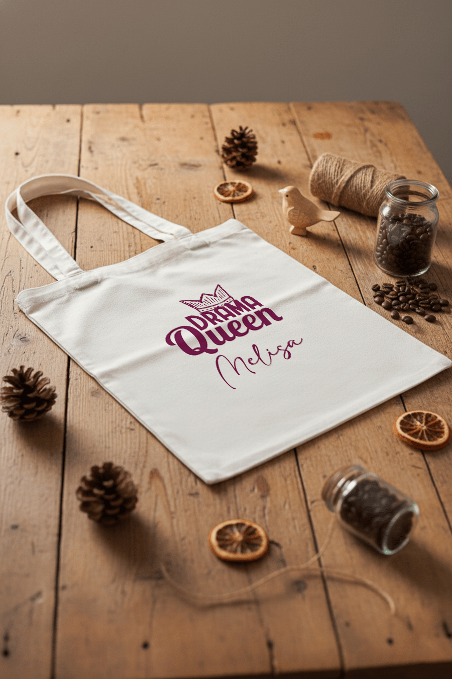 Drama Queen Kişiye Özel Bez Çanta